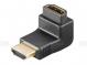 Adapter PremiumCord HDMI M/F zahnutý do pravého uhlu - opačný