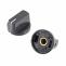 KN32 knoflík plastový, průměr 26,6mm, osa 6mm, černý