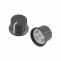 KA485-7 knoflík plastový, průměr 24mm, osa 6mm, černo/bílý