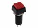 Tlačítkový spínač do panelu bez aretace P-PB303B RED