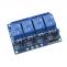 Relé modul 5V, 4x 10A/250V, Low trigger 