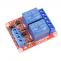 Relé modul 5V, 2x 10A/250V, High/Low trigger 