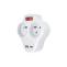 Solight P99USBC-PD20 zásuvková rozbočka 2x 230V s USB A+C, bílá, vypínač