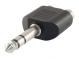 Redukce Jack 6.3 stereo/ 2xCINCH zdířka