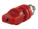 Přístrojová svorka 4mm červená, 24.936.1, AMASS