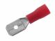 Konektor faston 6,3 x 0,8 mm na kabel  0,5 - 1,5 mm2, červený