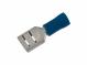 Faston zdířka 6,3 x 0,8 mm na kabel 1,5 - 2,5 mm2, modrý