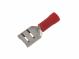 Faston zdířka 6,3 x 0,8 mm na kabel 0,5 - 1,5 mm2, červený