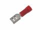 Faston zdířka 4,8 x 0,5 mm na kabel 0,5 - 1,5 mm2, červený