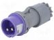 Konektor  napájacie AC  zástrčka  vidlica  32A  24VAC  IEC 60309