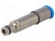 Kontakt  vidlica  Han Modular Pneumatic  na kábel Ø6mm  mosadz