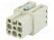 Konektor  HAN  zásuvka  Quick Lock  PIN  8  7+PE  rozmer 3A  10A