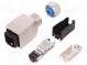 Zástrčka  RJ45  PIN  4  Kat  5  tienené  Usporiad.kol  8p4c  na kábel