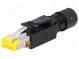 Zástrčka  RJ45  PIN  8  Kat  6  tienené  Usporiad.kol  8p8c  na kábel
