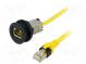 Zásuvka RJ45  22mm  har-port  -25÷70°C  Ø22,3mm  IP20  Dĺž  1m