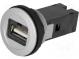 Zásuvka USB  22mm  har-port  -25÷70°C  Ø22,3mm  IP20  USB 2.0 A/A