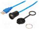 Kábel-adaptér  USB A zásuvka,USB A vidlica  1310  s záslepkou