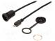 Kábel-adaptér  USB B micro vidlica,zásuvka USB B micro  1310