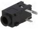 Zásuvka  Jack 2,5mm  zásuvka  stereo  póly  3  uhlové, 90°  na PCB