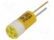 Kontrolka  LED  BI-PIN  žltá  plast  24VDC  Výv  2pin  -20÷60°C
