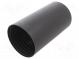 Heat shrink cap  glued  76mm  black  crosslinked polyolefin POX