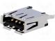Zásuvka  USB A  na PCB  THT  PIN  4  priamy