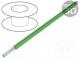 Vodič  HookUp Wire PVC  lanko  Cu  24AWG  zelená  PVC  600V  305m