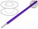 Vodič  HookUp Wire PVC  lanko  Cu  24AWG  fialová  PVC  600V  305m