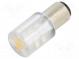 Kontrolka  LED  BA15D,T20  žltá  plast  24VAC  24VDC  -20÷60°C
