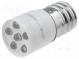 LED lampa  biela  E10  28V  Poč.diód  1