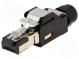 Zástrčka  RJ45  PIN  8  pozlátený  Usporiad.kol  8p8c  6,5mm  26AWG
