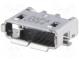 Zásuvka  USB AB micro  na PCB  SMT  PIN  5  vodorovné