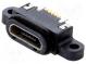 Zásuvka  USB B micro  SMT  PIN  5  s utesnením  V  USB 2.0  IPX7