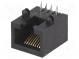 Zásuvka  RJ45  PIN  8  Usporiad.kol  8p8c  THT