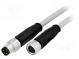 Kábel  pre senzory/automatiku  M8-M8  vidlica  zásuvka  PIN  3