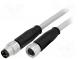Kábel  pre senzory/automatiku  M8-M8  vidlica  zásuvka  PIN  3