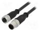Kábel  pre senzory/automatiku  PIN  12  M12-M12  1,5m  zástrčka