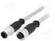 Kábel  pre senzory/automatiku  PIN  12  M12-M12  7,5m  zástrčka
