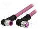 Kábel  pre senzory/automatiku  PIN  4  M12-M12  kód B-Profibus