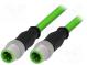 Kábel  pre senzory/automatiku  PIN  4  M12-M12  kód D-Ethernet