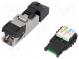 Zástrčka  RJ45  PIN  8  Kat  6a  tienené  Usporiad.kol  8p8c  5÷9mm