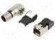 Zástrčka  RJ45  PIN  8  Kat  5  tienené  Usporiad.kol  8p8c  5,5÷10mm
