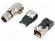 Zástrčka  RJ45  PIN  8  Kat  6a  tienené  Usporiad.kol  8p8c  IDC