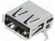 Zásuvka  USB A  na PCB  THT  PIN  4  uhlové, 90°