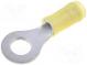 Káblové oko  M6  Ø  6,73mm  3÷6mm2  krimpovacie  na kábel  žltá  meď
