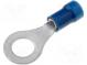 Káblové oko  M6  Ø  6,4mm  1,25÷2mm2  krimpovacie  na kábel  modrý