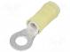 Káblové oko  Ø  5mm  2,62÷6,64mm2  krimpovacie  na kábel  žltá  meď