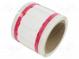 Teplom zmrštiteľné štítky  50mm  biela  AM6310,T208M,T312M