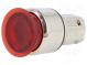 Prepínač  tlačidlový  Stab.pol  2  22mm  červená  IP67  pol  2