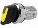 Prepínač  otočný  Stab.pol  1  22mm  žltá  IP67  Tlačidlo  zvýšený